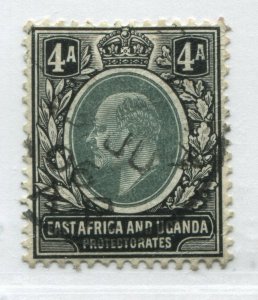 East Africa and Uganda KEVII 1904 4 annas used