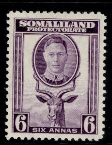 SOMALILAND PROTECTORATE GVI SG110, 6a violet, M MINT.