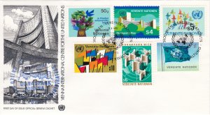 United Nations - Vienna # 1-6, First Day Covers with Stamp Show 79 Cancels