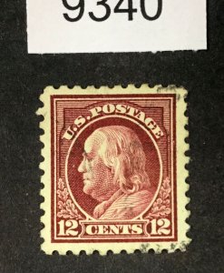 MOMEN: US STAMPS  #474 XF USED   LOT #9340