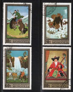 Mongolia #659-666 ~ Short Set 4 of 8 ~ Paintings ~ Ucto, NH  (1972)