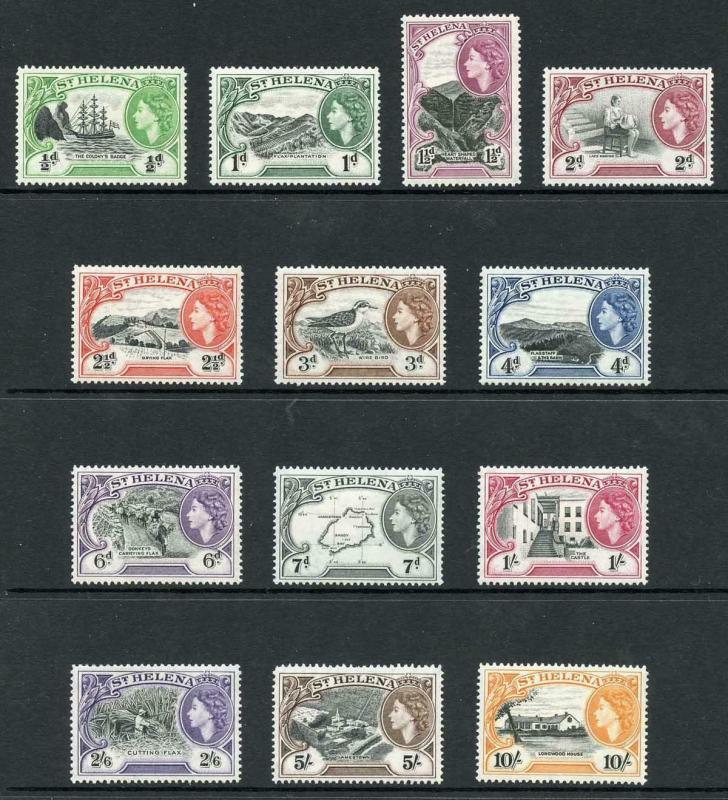 St Helena SG153/65 1953 Set of 13 M/Mint (hinge remainders)
