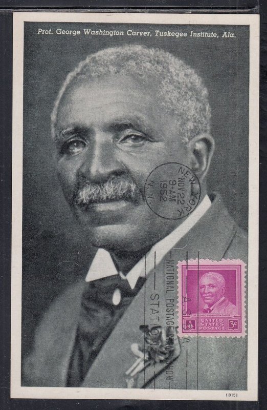 United States Scott 953 Maxi Card, 1952 ASDA Show