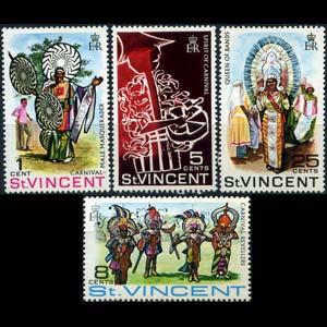 ST.VINCENT 1969 - Scott# 264-7 Carnival Set of 4 NH