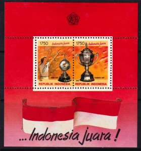 Indonesia 1994 Thomas & Uber Cups Mint MNH Miniature Sheet SC 1583