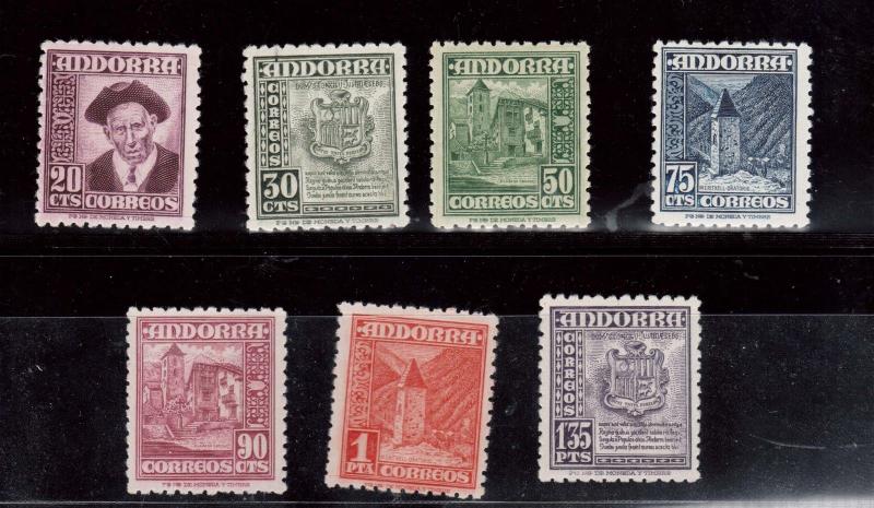 Andorra (Spanish) #40 #42 - #47 VF/NH