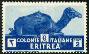 Eritrea Scott 158 Unused HRMOG - 1934 2c Camel - SCV $2.40