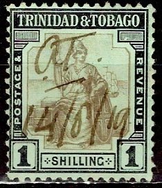 Trinidad & Tobago; 1913; Sc. # 7; Used Single Stamp