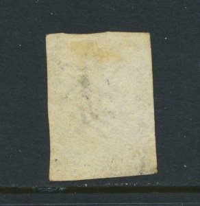 CEYLON 1857, 1d  VF USED SG#2 CAT£45 (SEE BELOW)