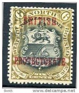 North Borneo 1901 Sc 110 Used  No stop variety  Overprint