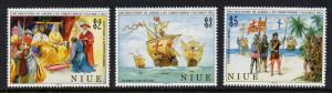 Niue 621-3 MNH Discovery of America, Ships, Columbus, Queen Isabella