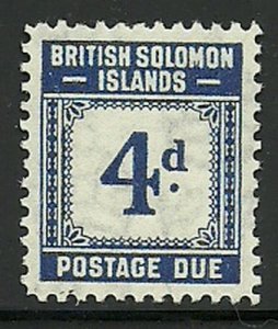 Album Treasures Solomon Islands Scott # J4 4p Shipping Due Mint Lightweight with Hinge-