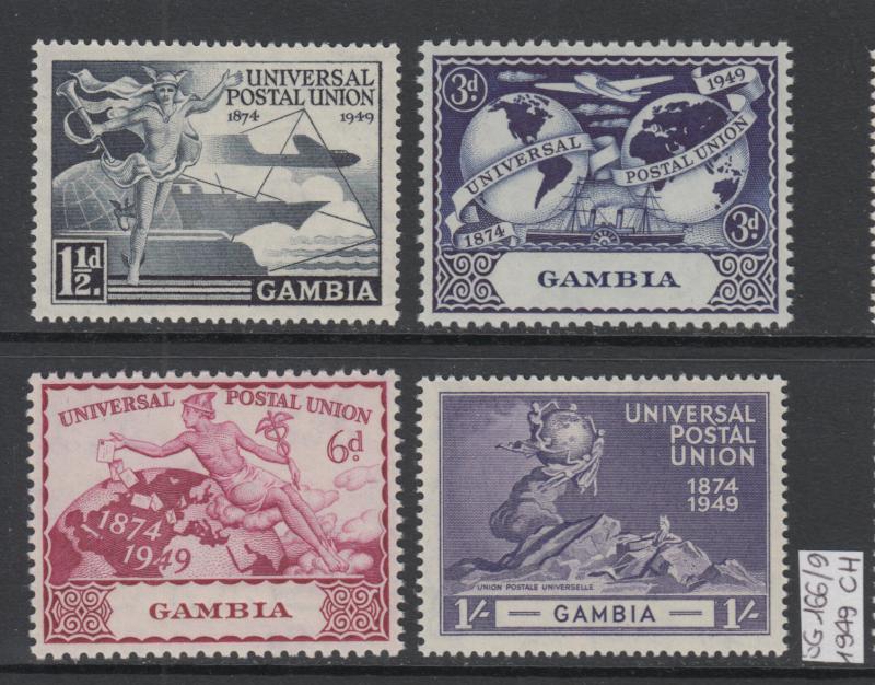 XG-W530 GAMBIA GBC - Upu, 1949 75Th Anniv., Ships, Aviation SG166/69 MNH Set