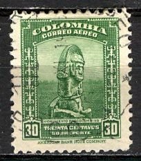 Colombia; 1948: Sc. # C155: Used Single Stamp