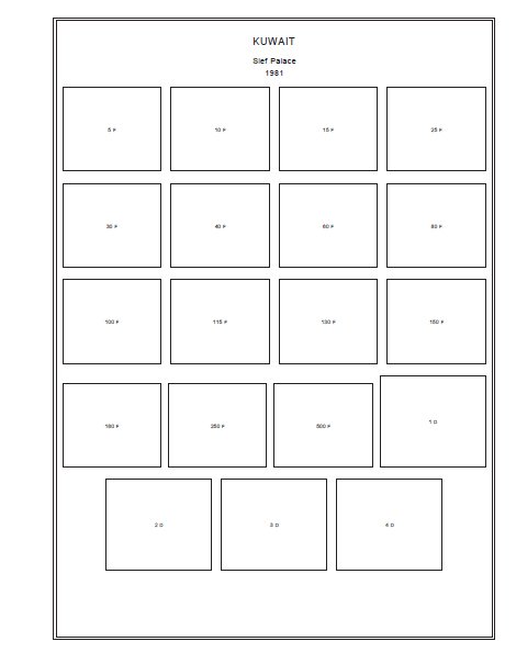 PRINTED KUWAIT 1923-2010 STAMP ALBUM PAGES (189 pages)