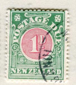 NEW ZEALAND;  1920s early Postage Due issue fine used 1d. value