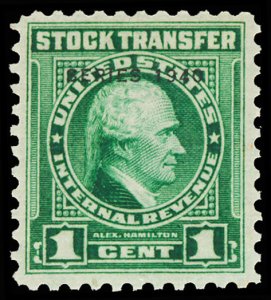U.S. REV. DATED GREENS RD67  Mint (ID # 115782)