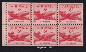 BOBPLATES #C39a Skymaster Booklet Pane of 6 MNH SCV = $12