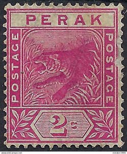 MALAYA PERAK 1892 QV 2c Rose SG62 MH