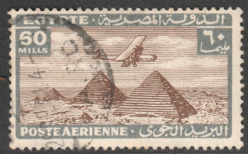 Egypt Scott C20 - SG208, 1933 Airmail 60m used