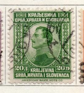 Yugoslavia 1923 Early Issue Fine Used 20d. 086621