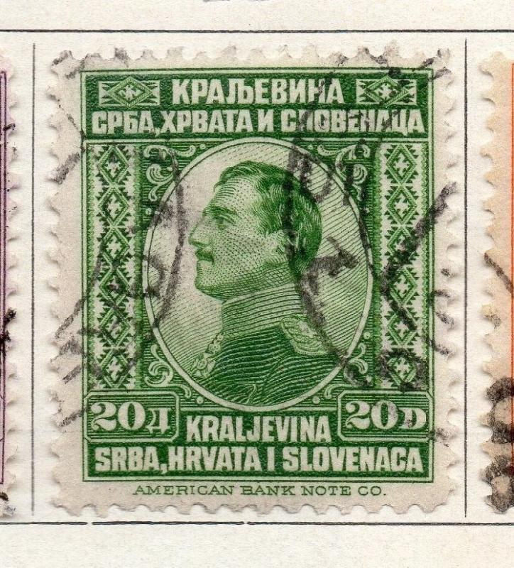 Yugoslavia 1923 Early Issue Fine Used 20d. 086621