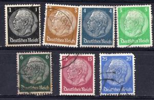 Germany: 7 different Hindenberg, used
