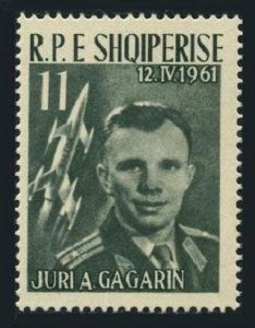 Albania 606, MNH. Michel 644. Yuri Gagarin, Vostok, 1962.