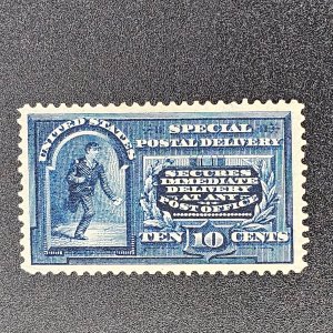 US E5  VF-OG-H stamp centering -color CSV 240.00