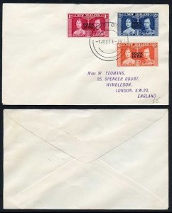 Cook Is 1937 Coronation on a Cover