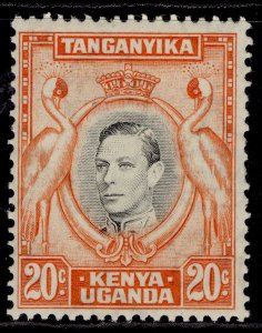 KENYA UGANDA TANGANYIKA GVI SG139, 20c black & orange, M MINT. Cat £42.