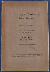 Six-Legged Snakes in New Guinea A Collecting Expedition Two Unexplored Islands.