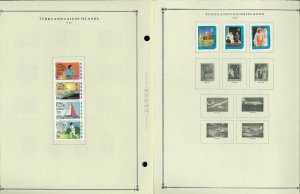 Turks & Caicos 1945-1986 Mint Hinged on Scott International Pages Thru 1999