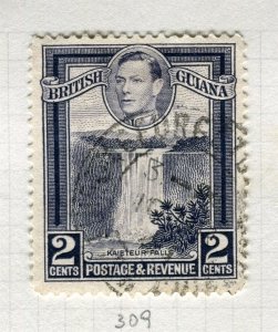 BRITISH GUIANA; 1938 early GVI pictorial issue fine used 2c. value