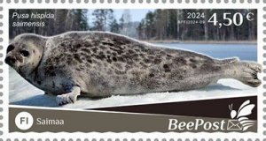 Finland 2024 Water fauna Seal Saimaa national parks Europa BeePost stamp MNH