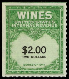 US #RE174 Wine Stamp; Unused NGAI