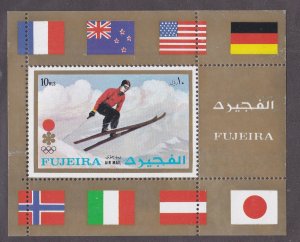 Fujeira, M # Block 87A, Sappora Winter Olympics, Souvenir Sheet, NH