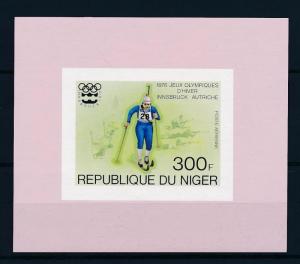 [55744] Niger 1976 Olympic games Innsbruck Cross country Skiing MNH Sheet