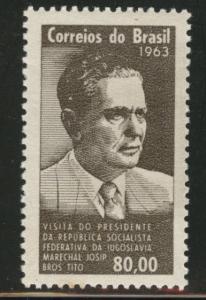 Brazil Scott 965 MNH** Marshal Tito 1963  stamp CV$1.10