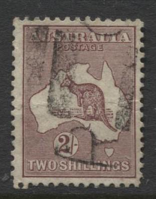 Australia - Scott 125 - Kangaroo -1931 - FU - Wmk 228 - 2/- Stamp5