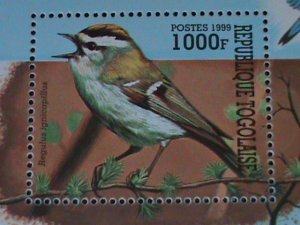 ​TOGO-1999- LOVELY BEAUTIFUL BIRDS-S/S MNH VF HARD TO FIND LAST ONE