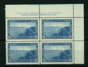 #242 Halfiax Harbour plate block #1 UR  VF MNH Cat $150 Canada mint