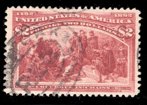 MOMEN: US STAMPS #242 USED VF/XF LOT #77797*