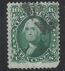 68 Used 10c Washington F/VF