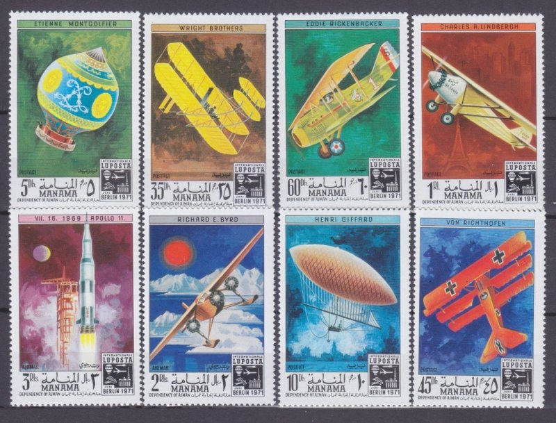 1971 Manama 505-512 Apollo 11 / Aviation 5,00 €