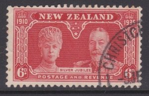 NEW ZEALAND 1935 Silver Jubilee 6d fine used - ACS cat NZ$40................z546
