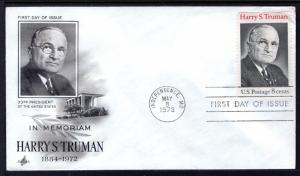 US 1499 Harry S Truman Artcraft U/A FDC 