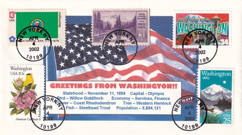 2002, Greeting From Washington Cover, Unknown Artist, (E12247)