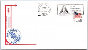 US SPECIAL EVENT PICTORIAL CANCEL COVER NASA SPACE SHUTTLE FOR BENEFITS ON EARTH