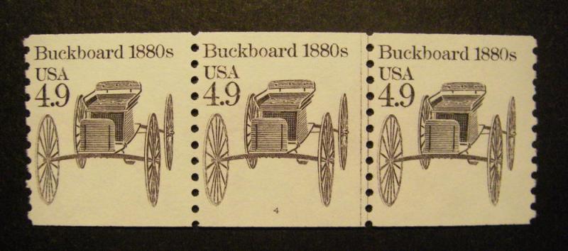 Scott 2124, 4.9 cent Buckboard, PNC3 #4, MNH Transportaiton Beauty